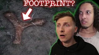 We found FOOTPRINTS in the SIREN HEAD FOREST...