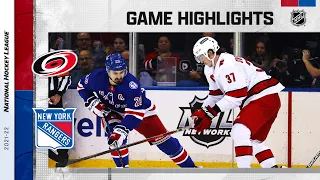 Hurricanes @ Rangers 4/12 | NHL Highlights 2022