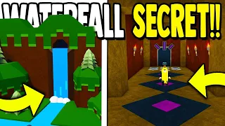 *NEW* WATERFALL SECRET!! | Build a Boat for Treasure ROBLOX