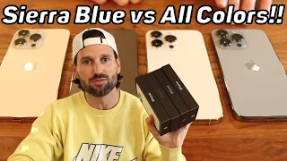 iPhone 13 Pro SIERRA BLUE vs EVERY COLOR!! (Is this the BEST IPHONE 13 PRO COLOR??)