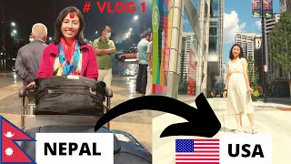 VLOG || NEPAL TO USA 🇳🇵🇺🇸 || Travelling alone