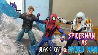 Spider-Man Stop Motion- Spiderman vs Black Cat & Hydro Man (Ben Reilly Stop Motion Film)