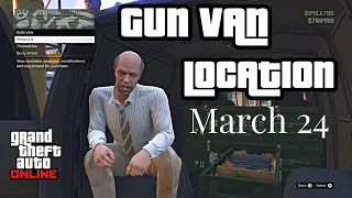 Gun Van Location Today | March 24 | GTA 5 Online | Up N Atomizer