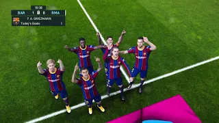 PES 2021 - FC Barcelona vs Real Madrid - PES 21 El Clasico PS4