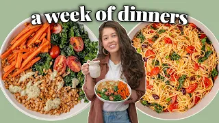A WEEK OF *REALISTIC* VEGAN DINNERS 🍔🌿