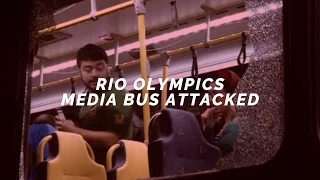 Rio Olympics media bus attacked on its way to Barra Olympic park