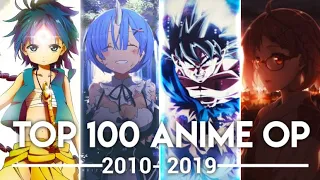 My Top 100 Anime Openings of the Decade (2010-2019)