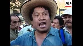 Mexican farmers protest over free trade agreement