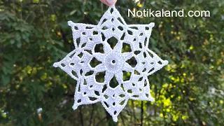 CROCHET EASY  Crochet Snowflake Pattern