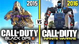 Call of Duty Black Ops 3 vs INFINITE WARFARE — Specialists Comparison (2015 vs 2016)