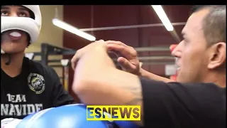 16 year old David Benavidez sparring Kelly Pavlik EsNews Boxing