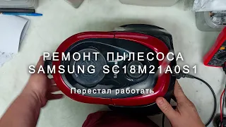 Ремонт пылесоса Samsung SC18M21A0S1, перестал работать