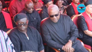 Former President Mahama pays last respects to Major Mahama
