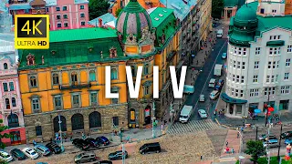 Lviv city, Ukraine 🇺🇦 in 4K Ultra HD | Drone Video