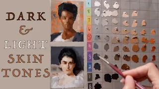 Paint Dark & Light SKIN TONES with the Warm-Cool Palette 🎨