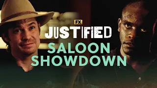 Raylan and Jody's Saloon Showdown - Scene | Justified | FX