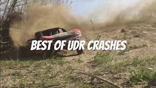 Traxxas Unlimited Desert Racer crashes