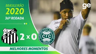 SANTOS 2 X 0 CORITIBA | MELHORES MOMENTOS | 36ª RODADA BRASILEIRÃO 2020 | ge.globo