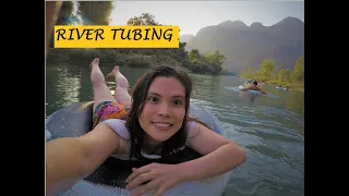 TUBING IN VANG VIENG LAOS