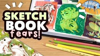 Solving Your Sketchbook Fears! // Sketchbook Motivation & Goals