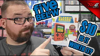 Five Below Classic Arcade Handheld Game System Unboxing & Testing - Is It Worth It for $10?