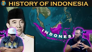 Americans React to Indonesia | HISTORY OF INDONESIA in 12 Minutes