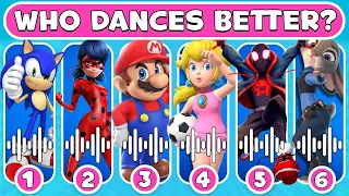 Can U Guess Who dances better? The Super Mario Bros, Sing 2,The Little Mermaid 2023, Elemental,Ruby