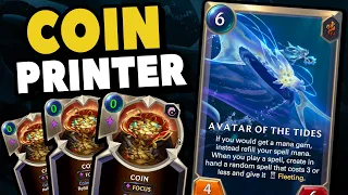 AVATAR OF THE TIDES Coin Printer is Hilarious! | Legends of Runeterra