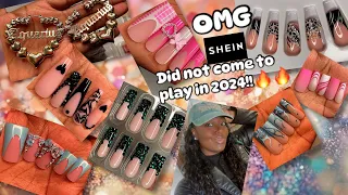 Shein is not playing with us in 2024!🔥| Shein haul | Shein nails | @SHEINOFFICIAL nail haul