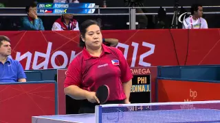 Table Tennis - BRA vs PHI - Women's Singles - Class 8 Group B - Qual. - London 2012 Paralympic Games