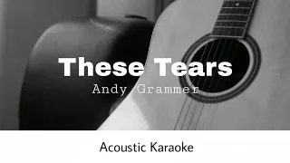 Andy Grammer - These Tears (Acoustic Karaoke)