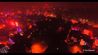 DJI Inspire 1 Drone over Firecrackers, Delhi Diwali Night