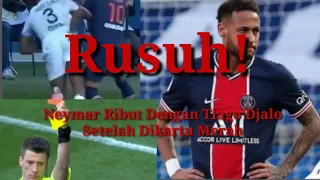 Neymar Ribut Dengan Bek Lille Tiago Djalo Setelah Dikartu Merah