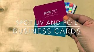 Spot UV and Foil Business Cards