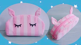 Cute  Pen Pencil Case DIY | Cute Pouch Sewing Tutorial | Free Download Pattern