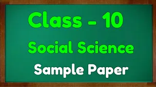 Social Science Sample Paper Term 1 Class 10 Ncert