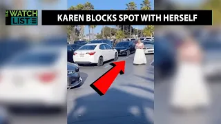 Karen Reserves Parking Spot… With Her Body