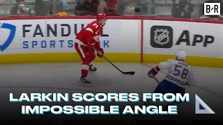 Dylan Larkin Scores from an Impossible Angle