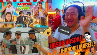 Reacting to PANIPURI LOVERS 2.0 | GANESH GD | JERRY LIMBU@Ganesh_GD