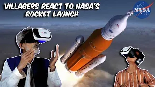 Villagers React To NASA Rocket Launch ! Tribal People React To NASA Rocket Launch VR