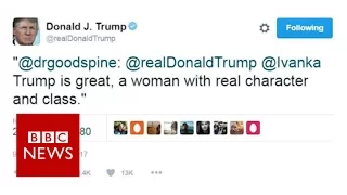 Donald Trump: 'Wrong Ivanka'  hits back after tweet- BBC News