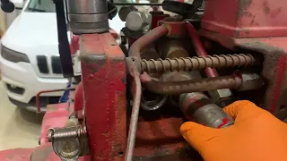 Putting in the hydraulic valves back in the IH 806