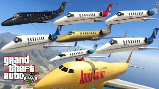 GTA V: Luxor and Shamal Airplanes Best Extreme Longer Crash and Fail Compilation