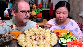 Мукбанг Манты / Mukbang Manty