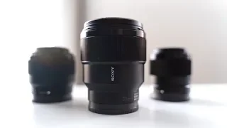 Sony's Holy Trinity of Prime Lenses