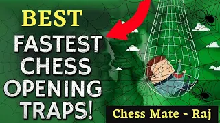 Fishing Pole Trap : Chess Opening TRICK to WIN game fast : Secret Checkmate Strategy , Moves & Ideas