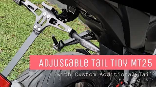 Install Adjustable Tail Tidy Yamaha MT25 : Custom Cat Eye Tail