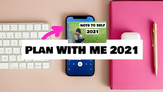 AUDIO JOURNAL PLAN WITH ME 2021 GOAL SETTING EASY JOURNALING * NEW YEAR RESOLUTIONS NOTE TO SELF