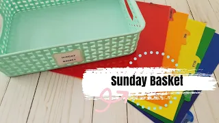 Simple paper organization system // #sundaybasket