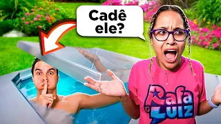 CONSTRUÍ UM QUARTO SECRETO DENTRO DA PISCINA PARA FUGIR DA MINHA NAMORADA!